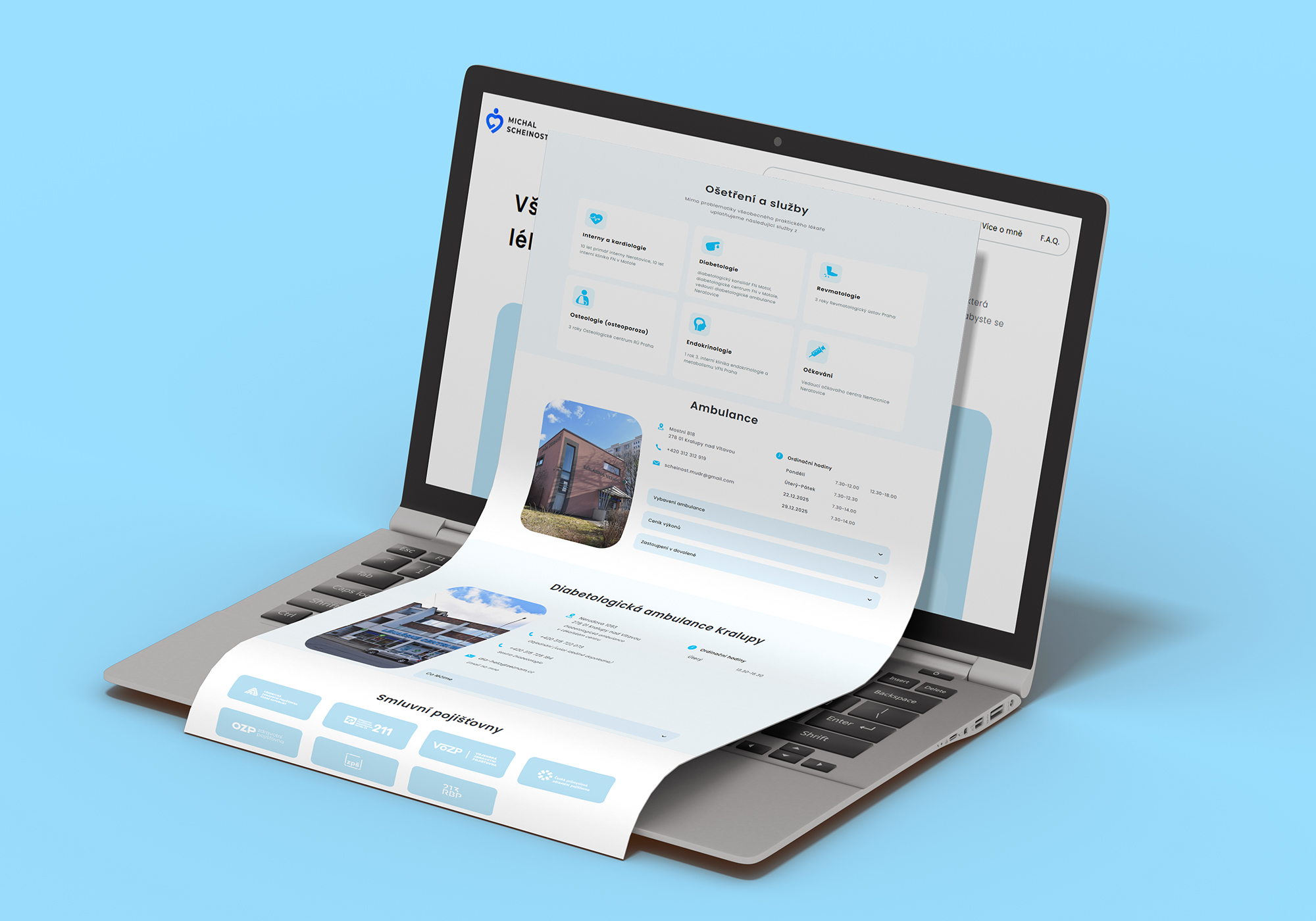 MUDr. Michal Scheinost webové stránky